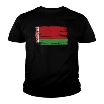 Belarus Belarusian Flag Vacation Travel Souvenir Youth T-shirt | Mazezy CA