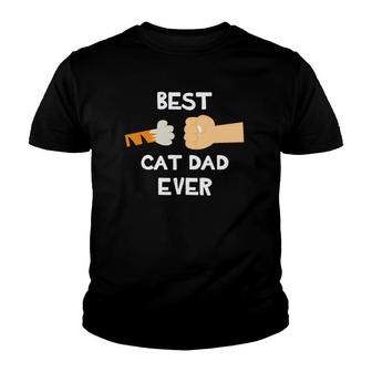 Best Cat Dad Ever - Funny Cat Lovers Youth T-shirt - Seseable