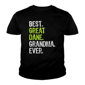 Best Great Dane Grandma Ever Dog Lover Youth T-shirt - Thegiftio UK