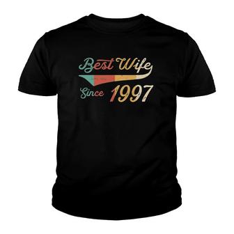 Best Wife Since 1997 - 25 Year Wedding Anniversary Youth T-shirt - Thegiftio UK