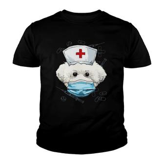 Bichon Frise Dog Nurse Rn Nursing School Graduation Youth T-shirt - Thegiftio UK