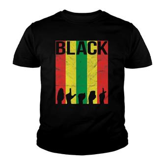 Black Asl Sign Language Black History Retro Gift Youth T-shirt - Thegiftio UK