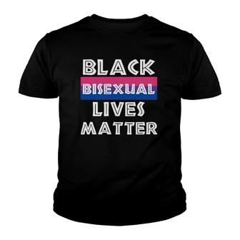 Black Bisexual Lives Matter Black History Month Lgbt Gift Youth T-shirt - Thegiftio UK