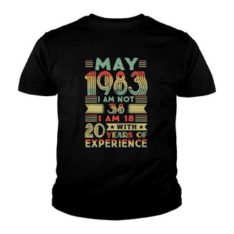 Born May 1983 38Th Birthday Made In 1983 38 Years Old Awesome Youth T-shirt - Seseable