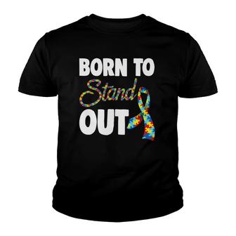 Born To Stand Out Autism Awareness Youth T-shirt - Thegiftio UK