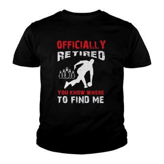 Bowling Retirement Gift Retired Bowler Unique Bowling Lover Youth T-shirt - Thegiftio UK