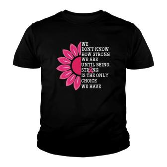 Breast Cancer Sunflower Survivor Mother Warrior Mom Women Youth T-shirt - Thegiftio UK