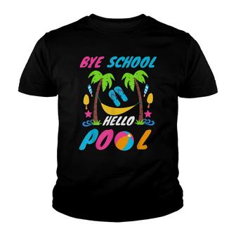 Bye School Beach Ball Hammock V3 Youth T-shirt - Thegiftio UK