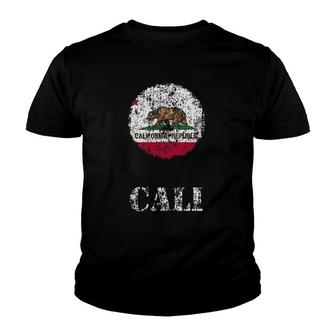 California - California Flag Republic Bear Youth T-shirt - Thegiftio UK