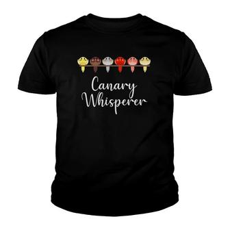 Canary Whisperer Funny Finch Songbird Bird Lover Gift Youth T-shirt | Mazezy