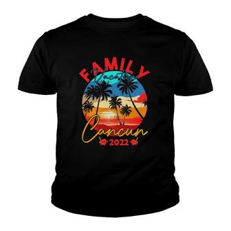 Cancun Mexico Summer Vacation 2022 Matching Family Group V2 Youth T-shirt - Thegiftio UK