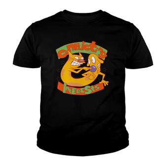 Cat And Dog Conflicting Interests Catdog Lover Gift Youth T-shirt - Thegiftio UK