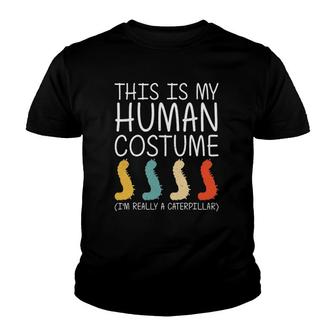 Caterpillar Halloween Human Costume Butterfly Easy Diy Gift Youth T-shirt - Thegiftio UK