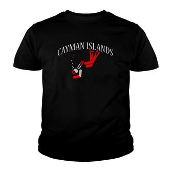 Cayman Islands Scuba Diving Dive Flag Gift Tee Youth T-shirt - Thegiftio UK