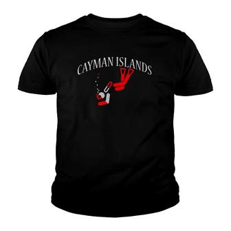 Cayman Islands Scuba Diving Dive Flag Gift Tee Youth T-shirt - Thegiftio