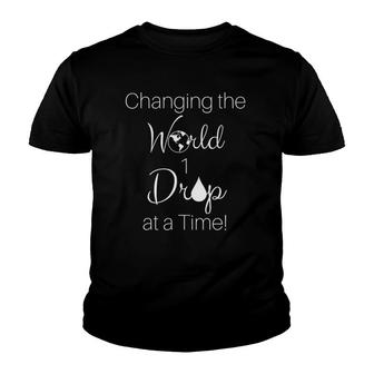 Changing The World One Drop At A Time Essential Oil Youth T-shirt - Thegiftio UK