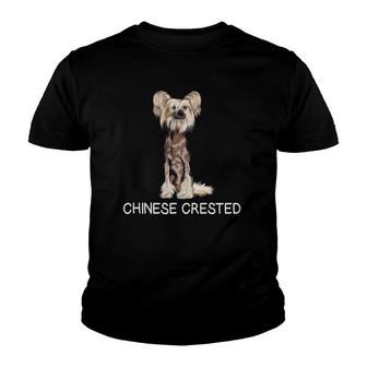 Chinese Crested Crazy Dog Lover Youth T-shirt | Mazezy