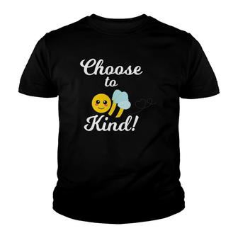 Choose To Be Kind - Kindness Bee For Teacher Or Student Youth T-shirt | Mazezy
