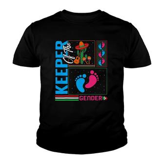 Cinco De Mayo Keeper Of The Gender Baby Shower Party Fiesta Youth T-shirt - Seseable