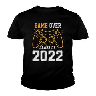 Class Of 2022 Game Over Grad Video Games Vintage Graduation Youth T-shirt - Thegiftio UK