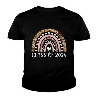 Class Of 2034 Graduate Leopard Graduation Funny Senior 2034 Youth T-shirt - Seseable