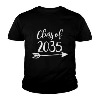 Class Of 2035 Grow With Me First Day Of School Youth T-shirt - Thegiftio UK