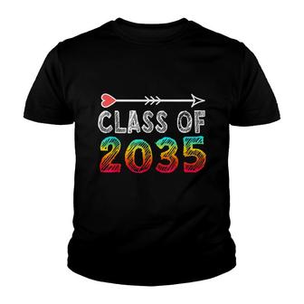 Class Of 2035 Grow With Me First Day Of School Youth T-shirt - Thegiftio UK