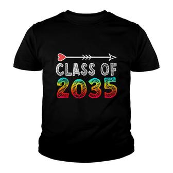 Class Of 2035 Grow With Me First Day Of School Youth T-shirt - Thegiftio UK