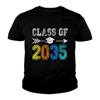 Class Of 2035 Kindergarten Graduate Grow With Me Graduation Youth T-shirt - Thegiftio UK