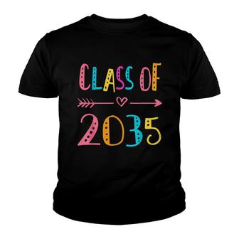 Class Of 2035 Kindergarten Pre K Grow With Me Graduation Youth T-shirt - Thegiftio UK