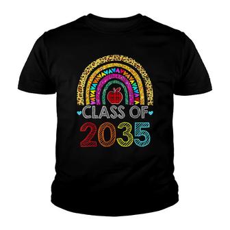 Class Of 2035 Rainbow Pink Graduate Preschool Kindergarten 5 Youth T-shirt - Thegiftio UK