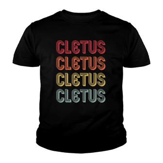 Cletus Gift Name Personalized Funny Retro Vintage Youth T-shirt - Thegiftio UK