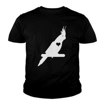 Cockatiel Cockatoo Lutino Parrot Weiro Bird Tiel Quarrion Youth T-shirt | Mazezy