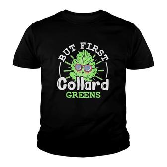 Collard Greens Recipe Plants Seasoning Vegatables Kale Youth T-shirt | Mazezy