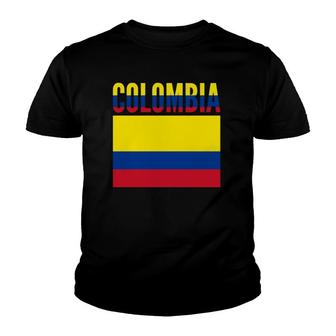 Colombian Gift Colombia Country Flag V2 Youth T-shirt - Thegiftio UK