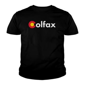 Colorado Flag Colfax Graphic Design Youth T-shirt | Mazezy