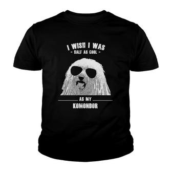 Cool Design Gift For Komondor Owners With Sunglasses Youth T-shirt | Mazezy