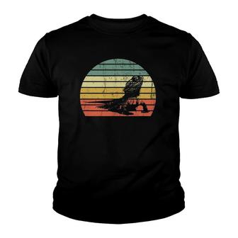 Cool Vintage Retro Sunset Bearded Dragon Graphic Youth T-shirt - Thegiftio UK