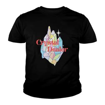 Crystal Dealer Spiritual Shop Owner Colorful Quartz Lover Youth T-shirt | Mazezy