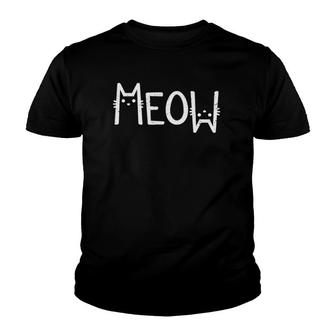 Cute Cats Owner Gift Meow Youth T-shirt - Thegiftio UK