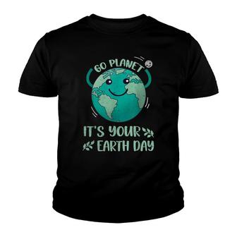 Cute Earth Day Happy Earth Day 2022 Go Plannet Womens Youth T-shirt - Seseable