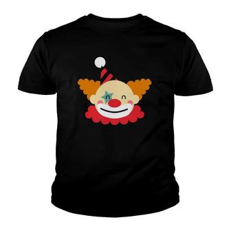 Cute Happy Circus Clown Art Clown Lover & Gift Youth T-shirt - Thegiftio UK
