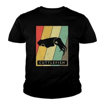 Cuttlefish Lover Vintage Retro Animal Youth T-shirt - Thegiftio UK