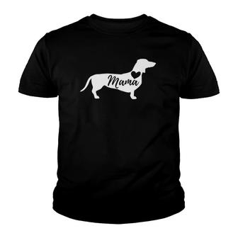 Dachshund Mama - Wiener Dog Badger Dog Sausage Dog Youth T-shirt - Thegiftio UK