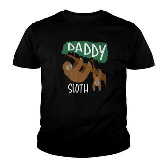 Daddy Sloth Men Zoo Animal Lovers Hilarious Gift Youth T-shirt - Monsterry