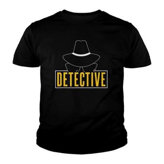 Detective Spy Investigation Investigator Private Detective Youth T-shirt | Mazezy