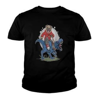 Dinosaur Game And Pitbull Dog Hunter Classic Youth T-shirt - Thegiftio UK