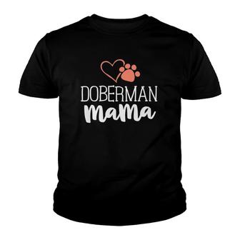 Doberman Mama Dog Owner Gifts For Women Mother Youth T-shirt - Thegiftio UK