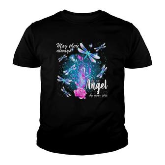 Dragonfly Classic May There Always Be An Angel By Your Side Youth T-shirt - Thegiftio UK