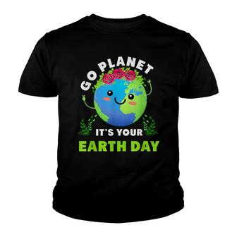 Earth Day 2022 Restore Earth Nature Planet Cute Earth Day Youth T-shirt - Seseable